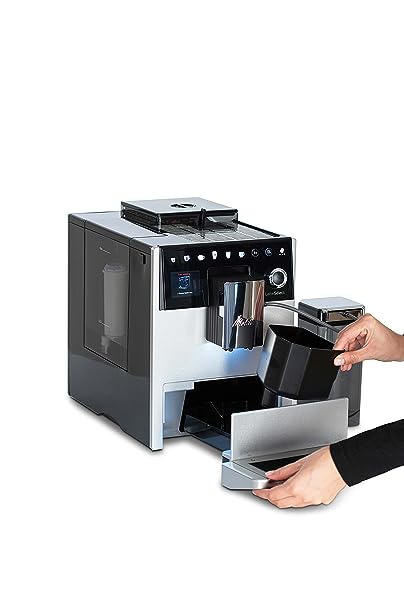 Melitta CI Touch Latte Select Fully Automatic Coffee Machine with Grinder, Silver F63/0-201