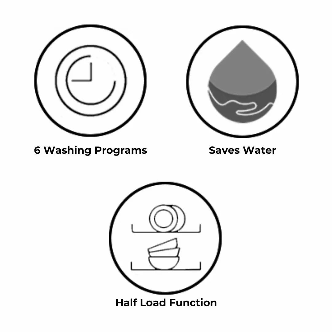 Hindware Dishwasher POLARIS 8 Place Settings Silver