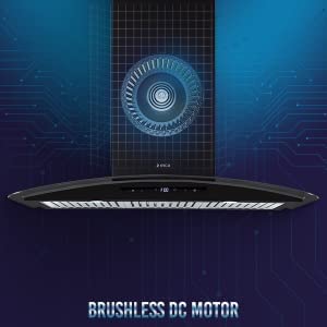 Elica iSMART 5 STAR Performance 90 cm Chimney with Inverter Technology and LTW (iSMART GLACE TRIM BF LTW 903 NERO)