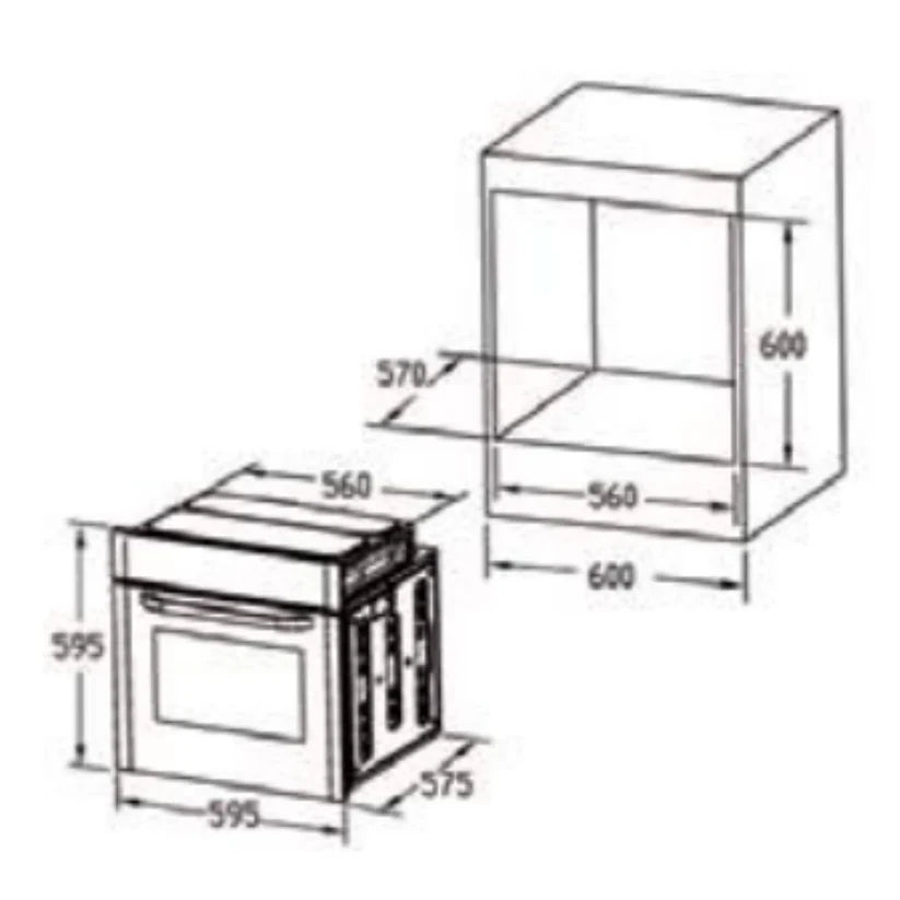 Hafele J70BIO PLUS 70L Built-In Oven: High Capacity and Superior Performance