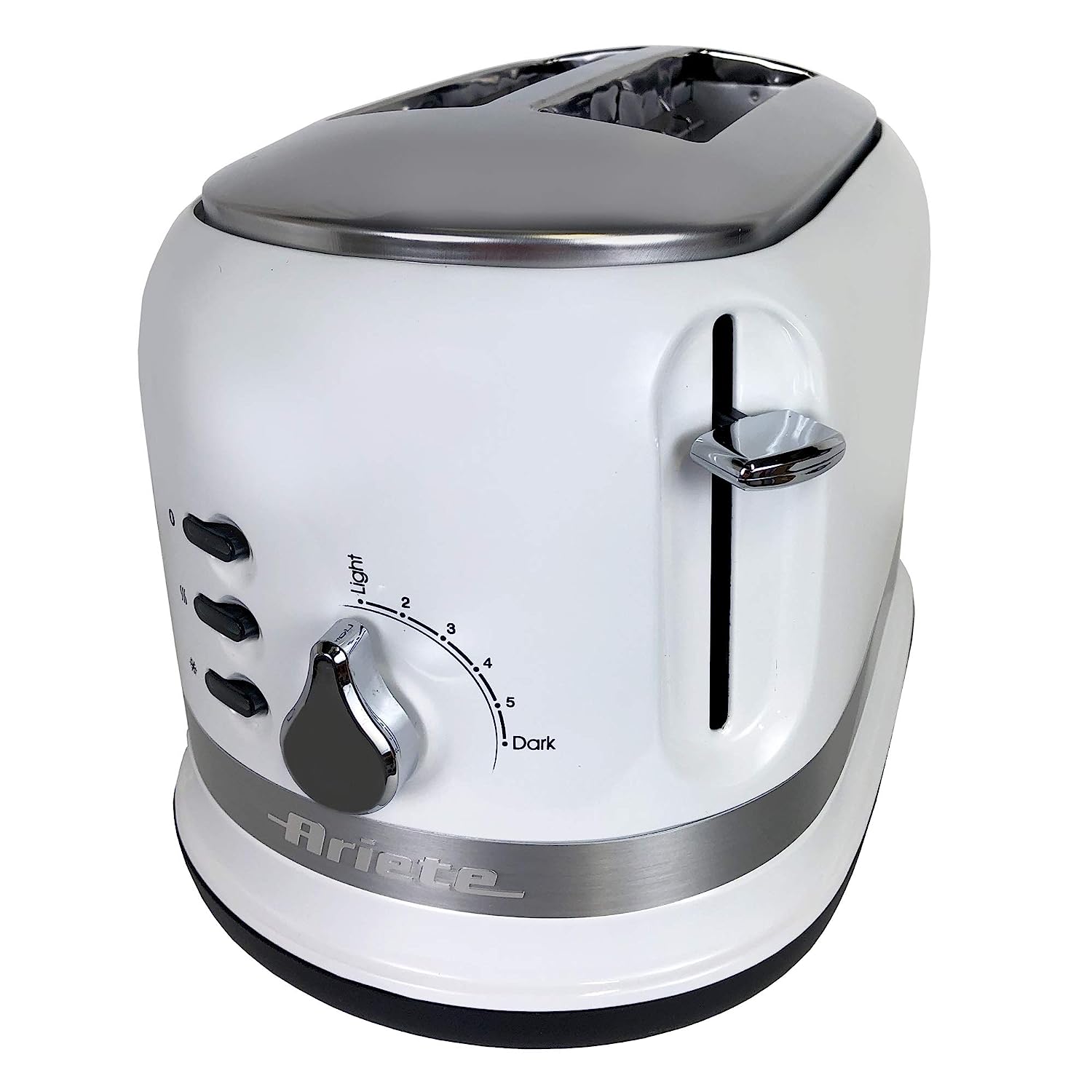 Ariete 0149B Moderna 2 Slice Toaster, Defrost, Heating & Cooking Function, White