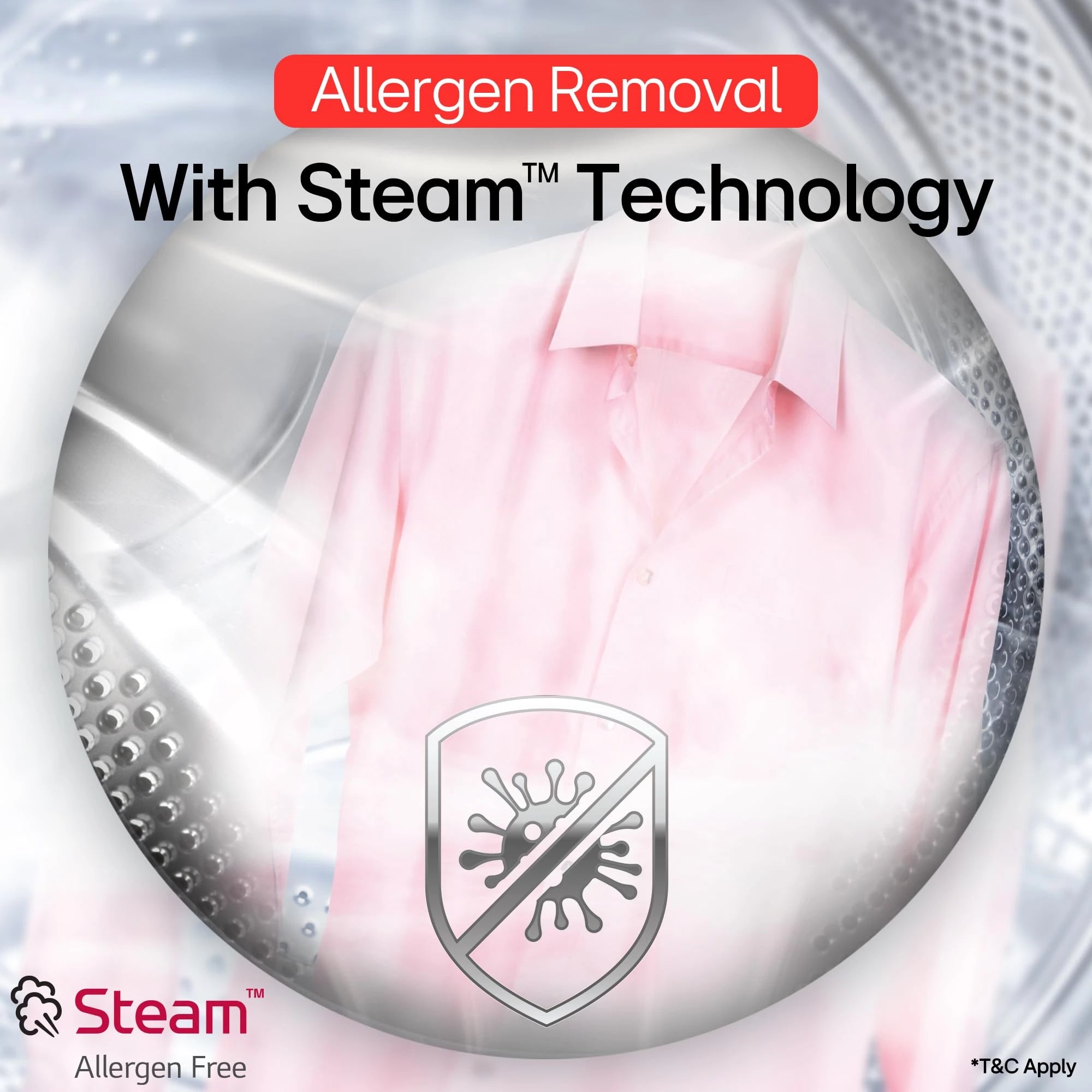 LG 7 Kg, 5 Star, Direct Drive Technology, Steam Wash, 6 Motion DD, Fully-Automatic Front Load Washing Machine (FHB1207Z2M, Allergy Care, In-Built Heater, Touch Panel, Middle Black)