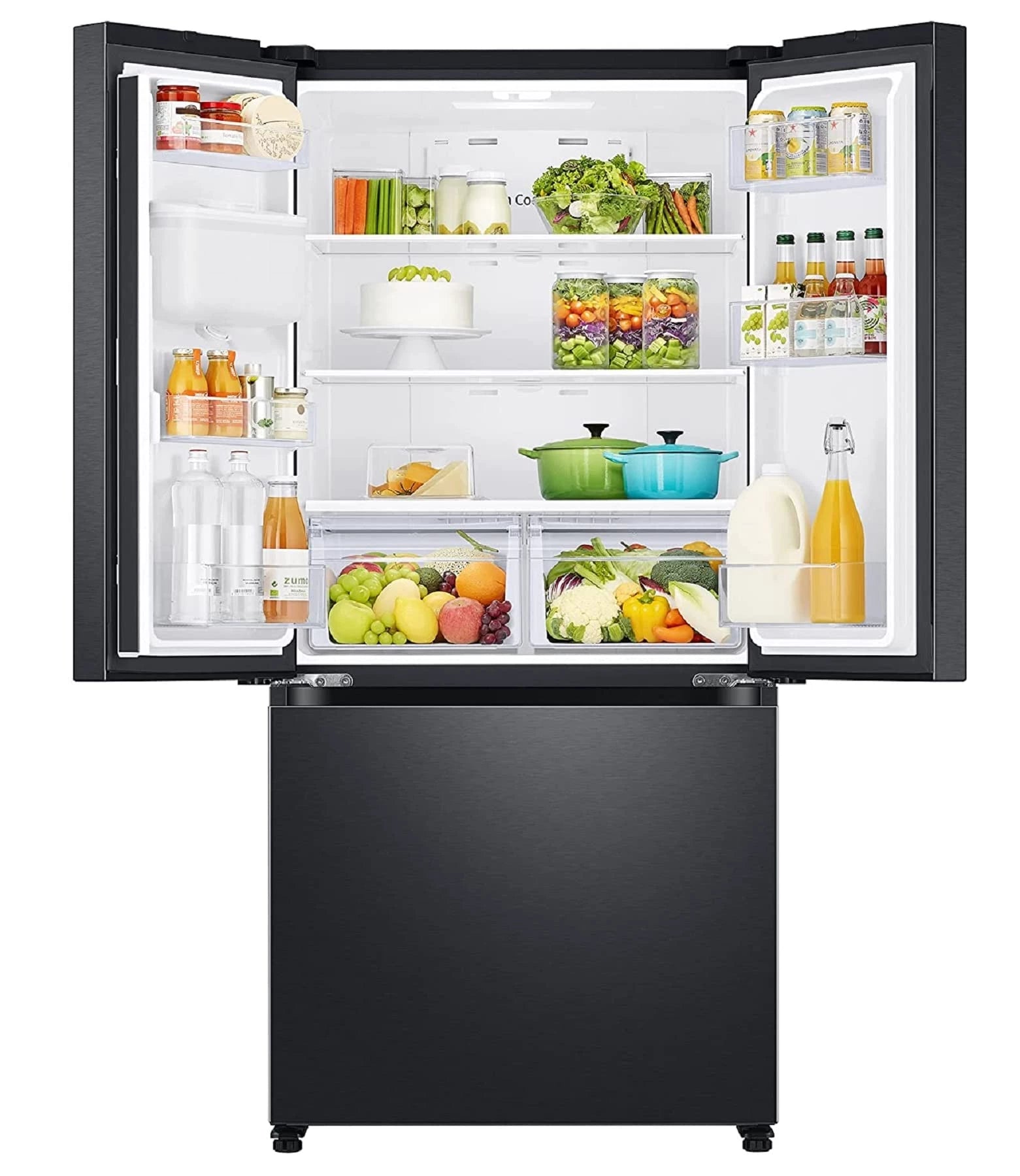 Samsung 579 L Inverter Frost-Free French Door Refrigerator Appliance (RF57A5232B1/TL, Black DOI, Convertible)
