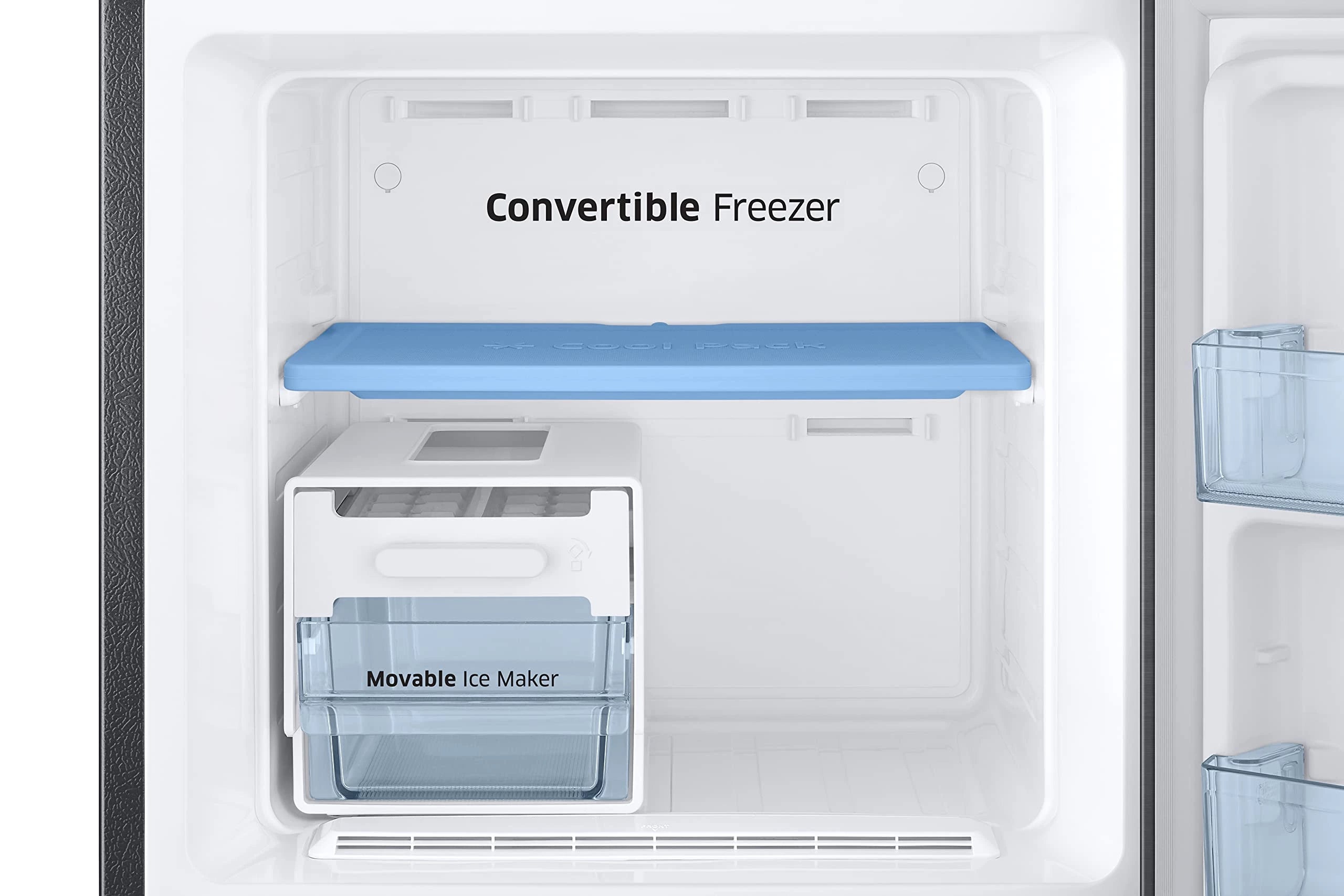 Samsung 256L 2 Star Inverter Frost-Free Convertible 3 In 1 Double Door Refrigerator Appliance (RT30C3732BX/HL,Luxe Brown)