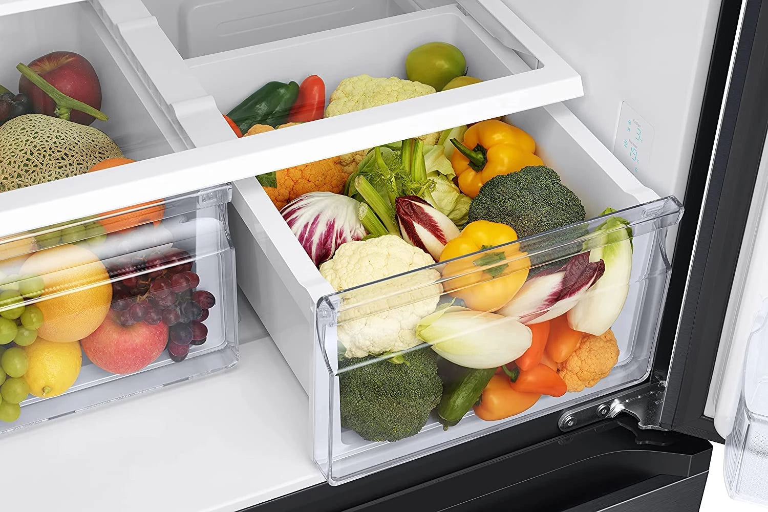 Samsung 579 L Inverter Frost-Free French Door Refrigerator Appliance (RF57A5232B1/TL, Black DOI, Convertible)