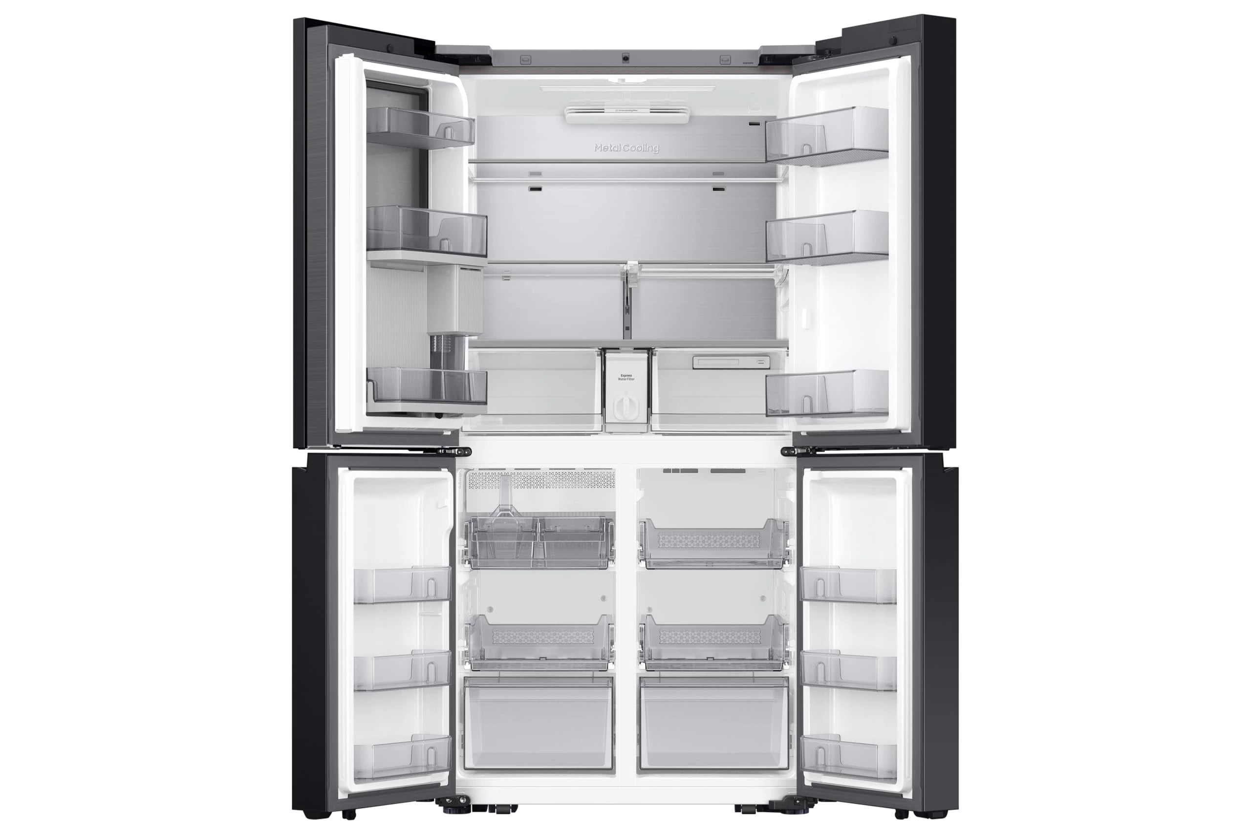 Samsung 809 L, Convertible, Digital Inverter, Frost Free, French Door Refrigerator (RF71DB9950QDTL, Clean Charcoal + Stainless Steel)