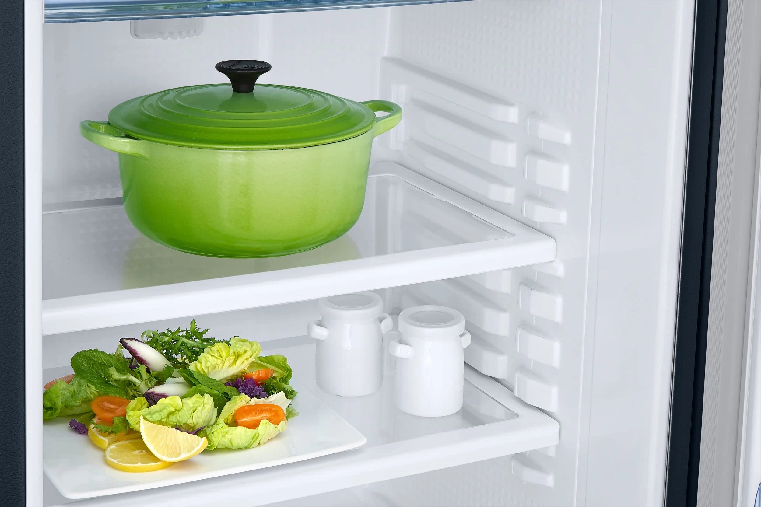 Samsung 183 L, 3 Star, Digital Inverter, Direct-Cool Single Door Refrigerator (RR20C1823U8/HL, Blooming Saffron Blue, Base Stand Drawer)