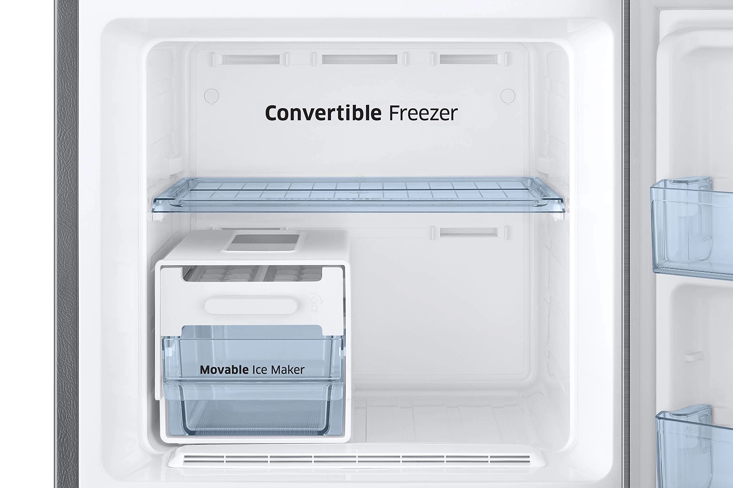 Samsung 236L 2 Star Inverter Frost-Free Convertible 3 In 1 Double Door Refrigerator Appliance (RT28C3732S8/HL,Elegant Inox)