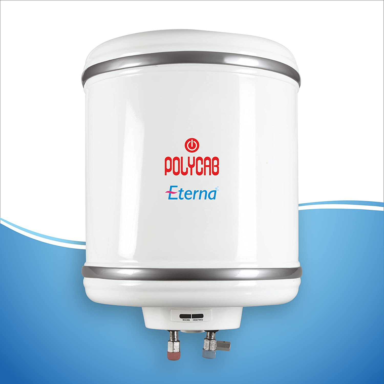 Polycab Eterna 10L Storage Water Heater  4 Star BEE Rated White