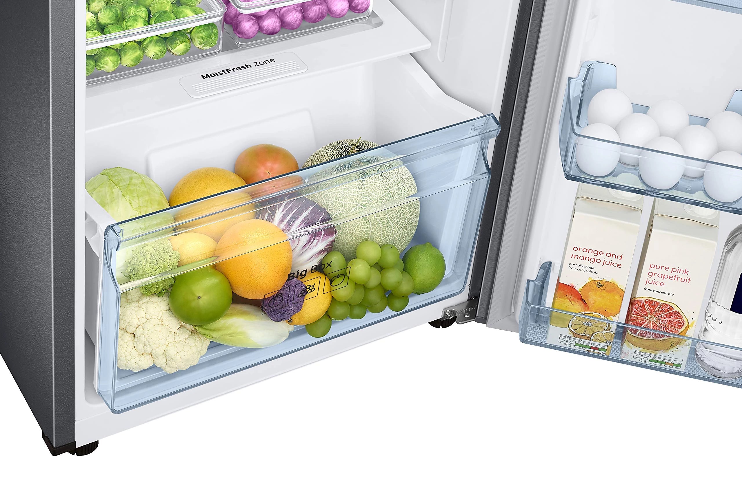 Samsung 236L 2 Star Inverter Frost-Free Double Door Refrigerator Appliance (RT28C3052S8/HL,Elegant Inox)