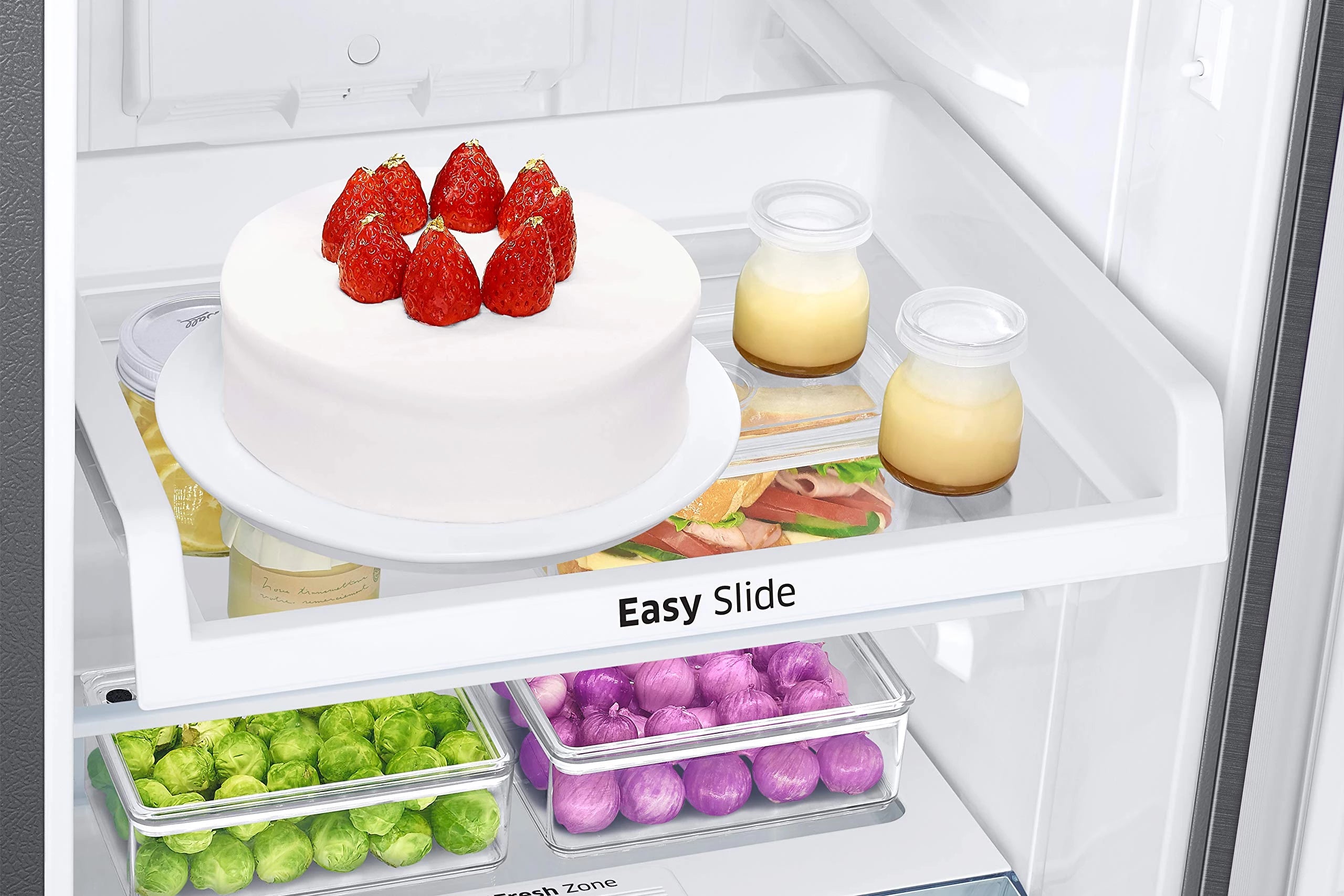 Samsung 236L 2 Star Inverter Frost-Free Convertible 3 In 1 Double Door Refrigerator Appliance (RT28C3732S8/HL,Elegant Inox)