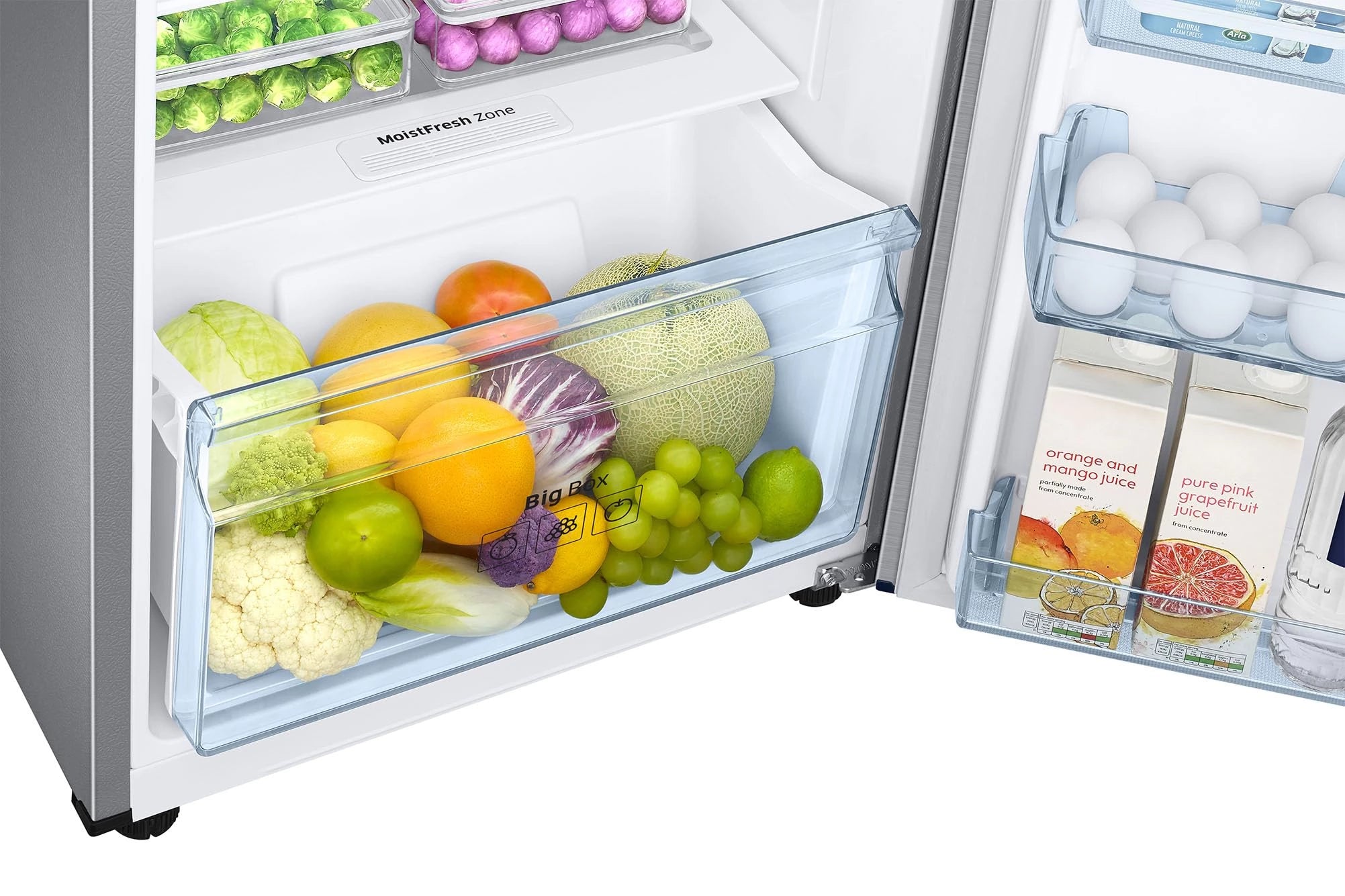 Samsung 256L 3 Star Digital Inverter Frost-Free Double Door Refrigerator Appliance (RT30C3433S9/HL,Refined Inox)