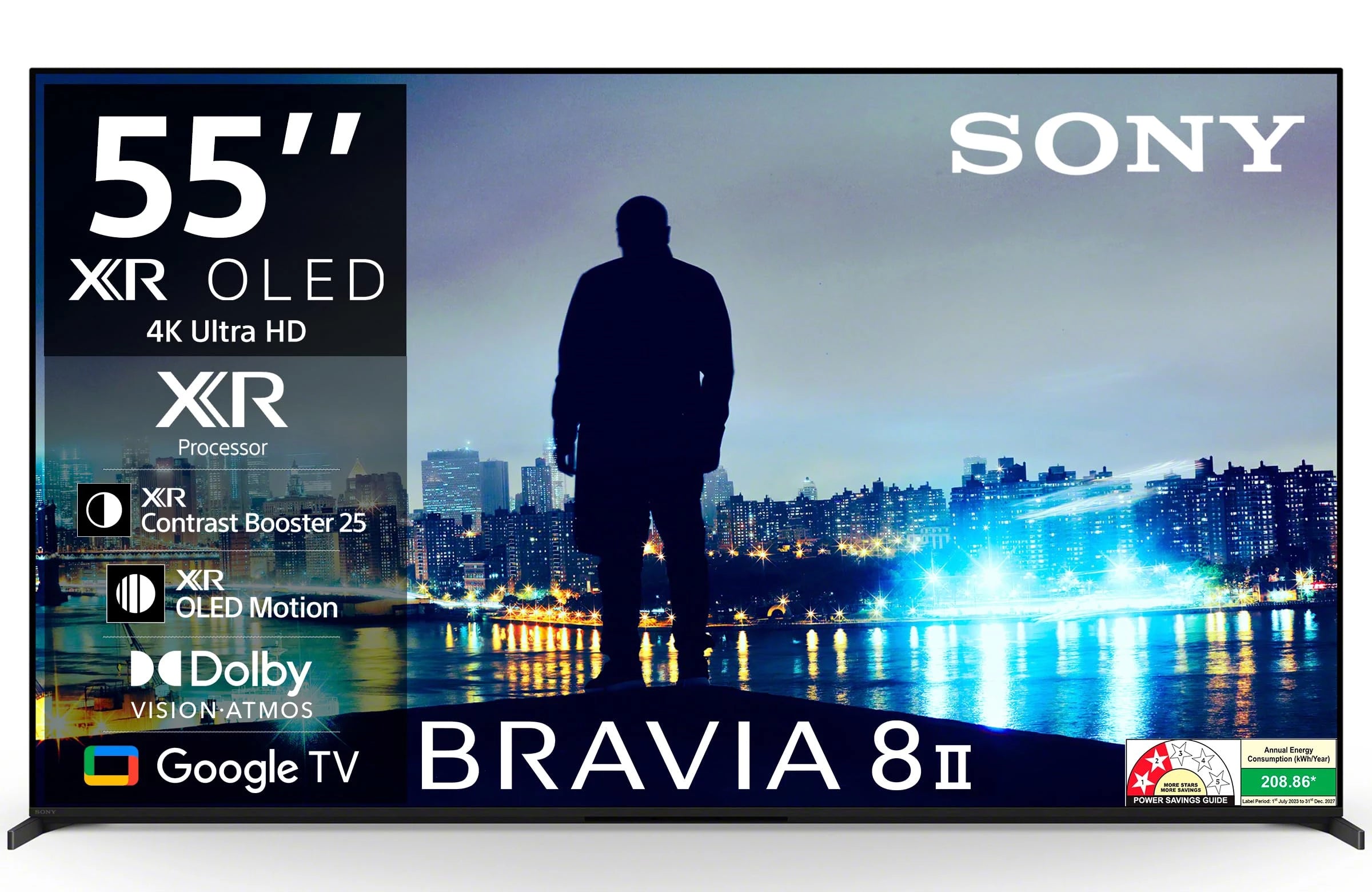 Sony 139 cm (55 inches) BRAVIA 8M2 Series 4K Ultra HD Smart OLED Google TV K-55XR80M2