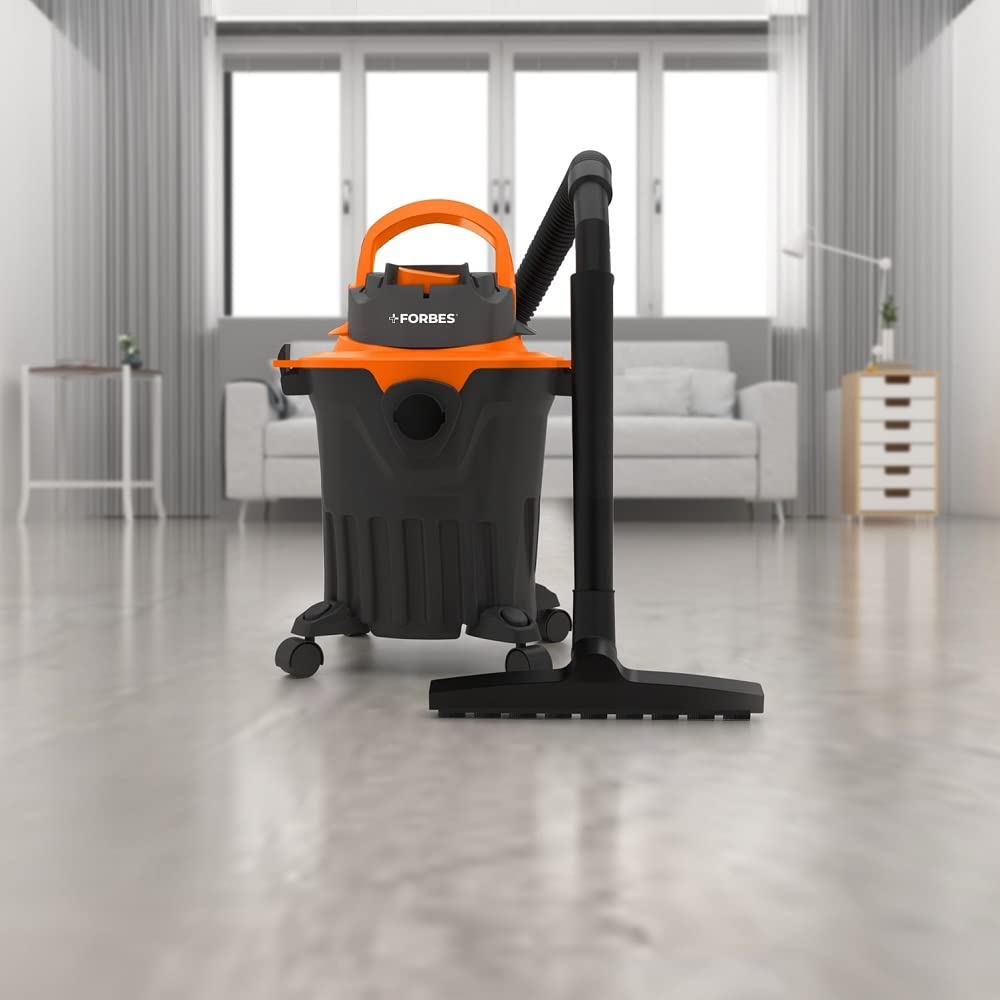 Eureka Forbes Wet & Dry Zeal Vacuum Cleaner, Black & Orange