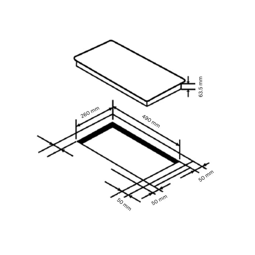 Hafele ALTIUS FS 230 30cm 2-Burner Hob: Sleek and Efficient Cooking Solution