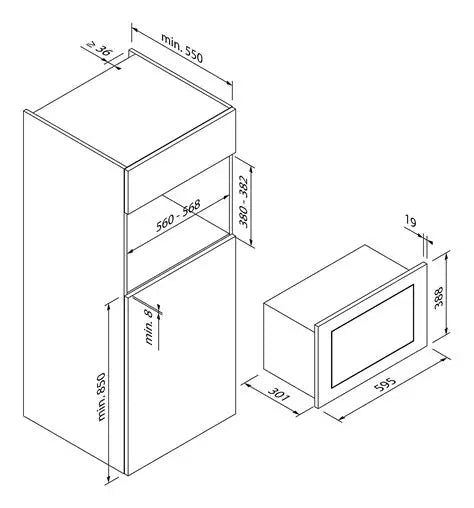 Blaupunkt 5MG17190IN Built-in Compact Microwave Oven - Sleek and Efficient
