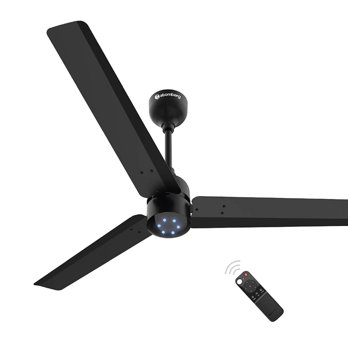 atomberg Ceiling Fan Renesa 1200mm With BLDC Motor & Remote (Energy Saving, Matt Black)