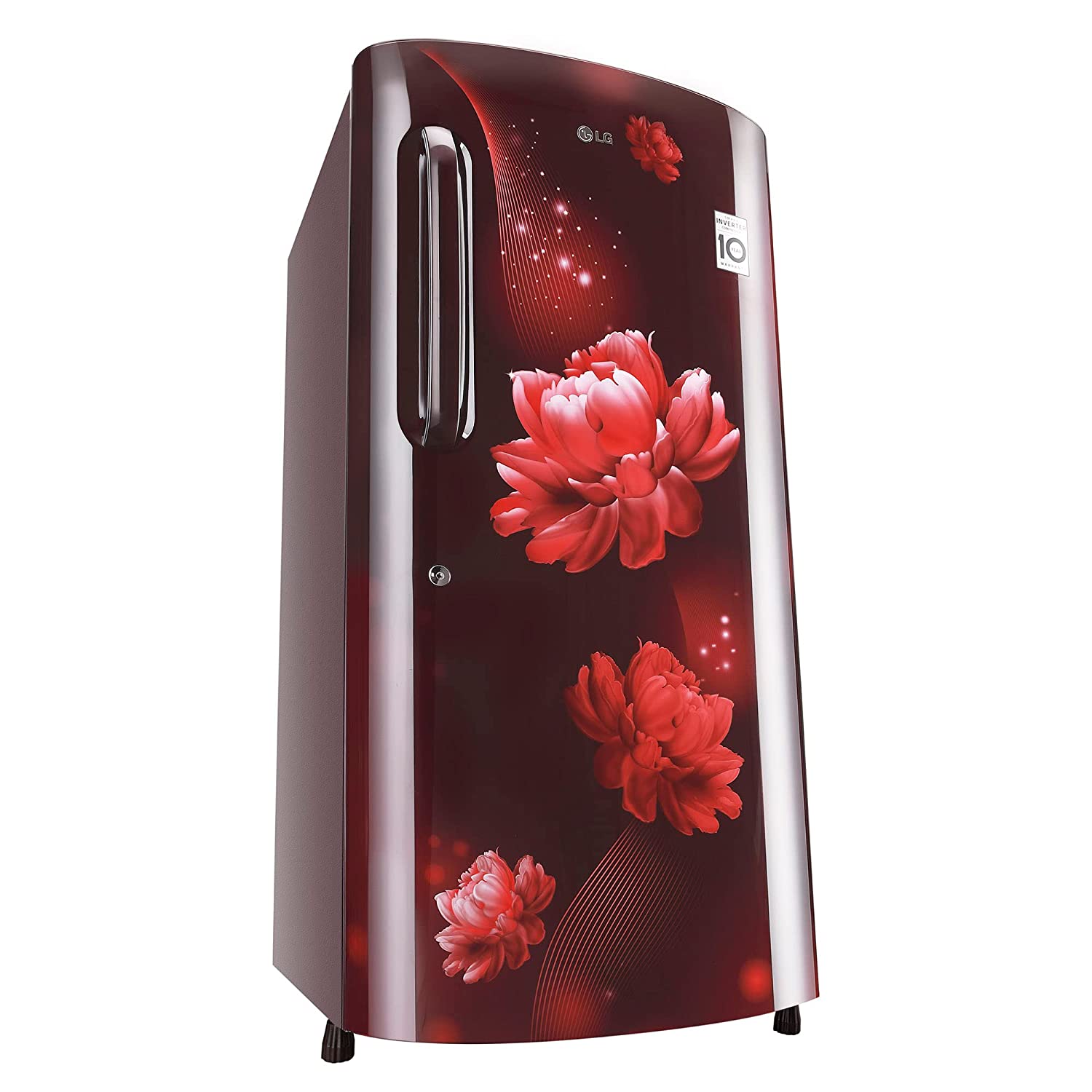 LG 205 L 4 ஸ்டார் இன்வெர்ட்டர் டைரக்ட்-கூல் சிங்கிள் டோர் ரெஃப்ரிஜிரேட்டர் (GL-B221ASCY, மொத்த அளவு- 215 L)