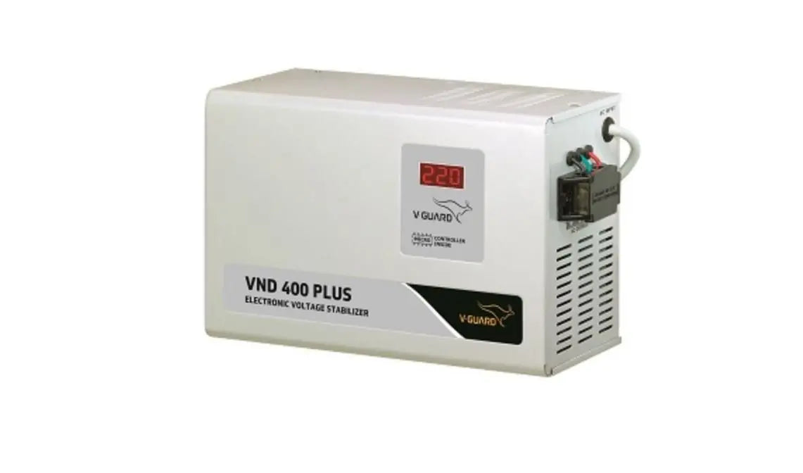 V-Guard VND 400 பிளஸ் மின்னழுத்த நிலைப்படுத்தி (சாம்பல்)