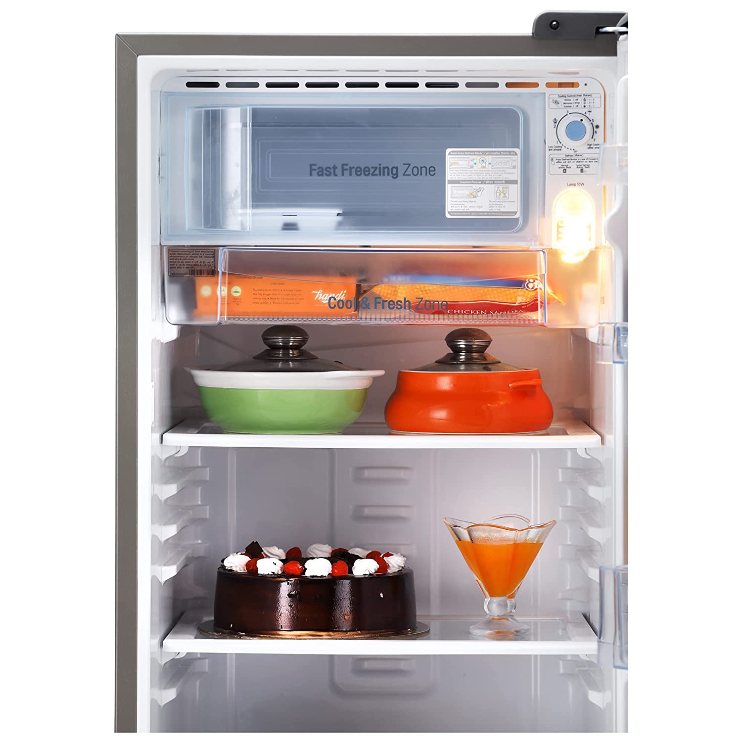 LG 185l Direct Cool Single Door Refrigerator Shiny Steel