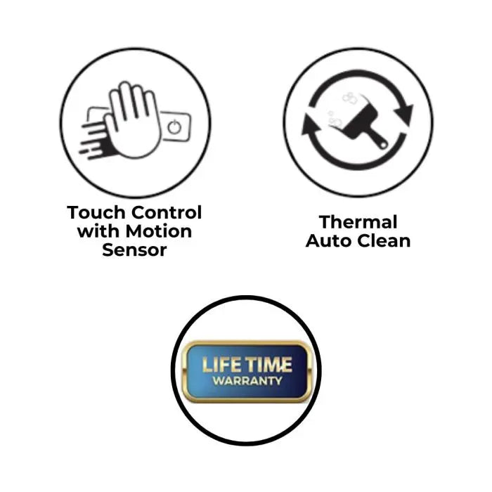 Hindware 60 cm Wall Mounted Chimney LETIZIA Auto CleanTouch Control with motion sensor