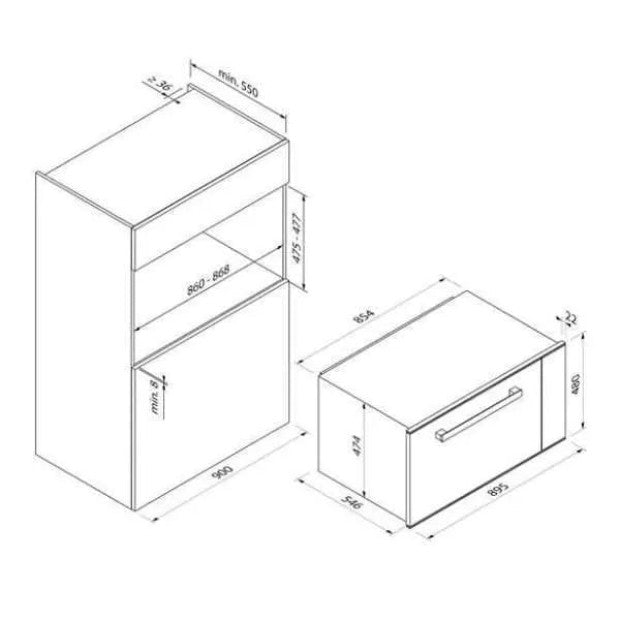 Blaupunkt 5BC94190AU Oven: 70L Sleek & Efficient Cooking Appliance