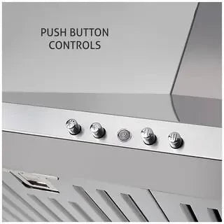 Glen Wall Mounted 60 cm 1000 m3/h Silver Chimney ( CH60CTAQ60SS1000 )