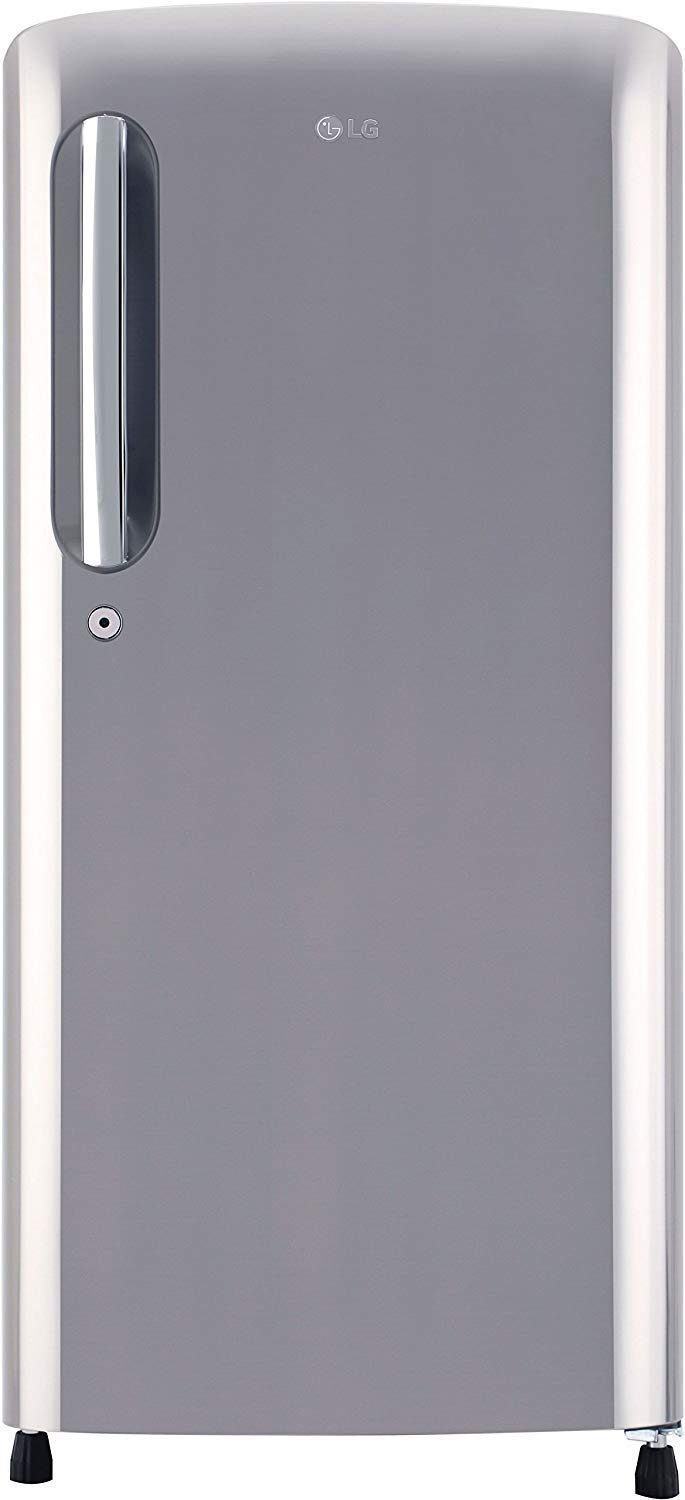 LG 190 L 4 Star Inverter Direct Cool Single Door Refrigerator(GL-B201APZY, Shiny Steel)