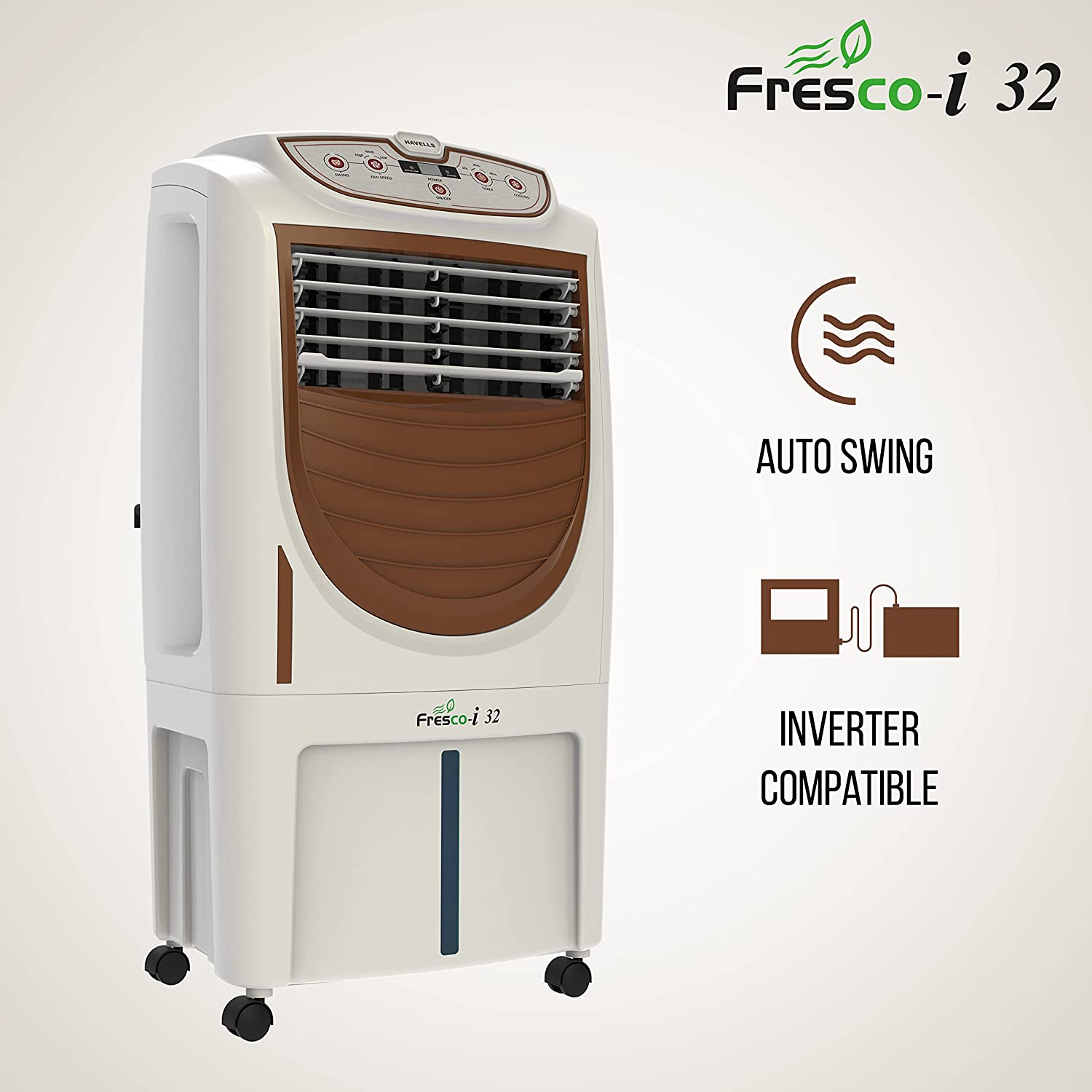 Havells Fresco-i 32 Litres Personal Air Cooler White-Brown