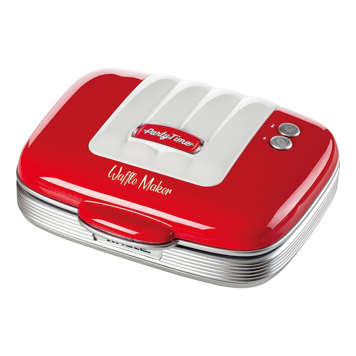 Ariete 1973 Waffle Maker, Electric Plate For Waffles, 700 W, Non-Stick Plates, Red , 25 x 21 x 9.5 cm; 1.4 Kg