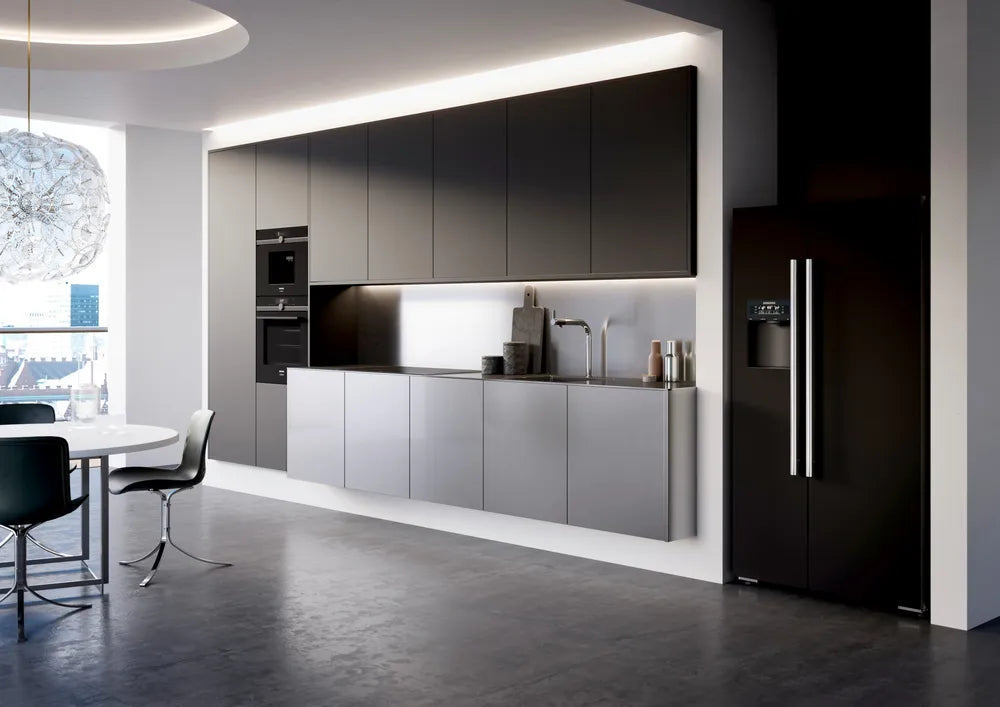 Siemens iQ700 American side by side, glass door 175.6 x 91.2 cm Black KA92DSB30
