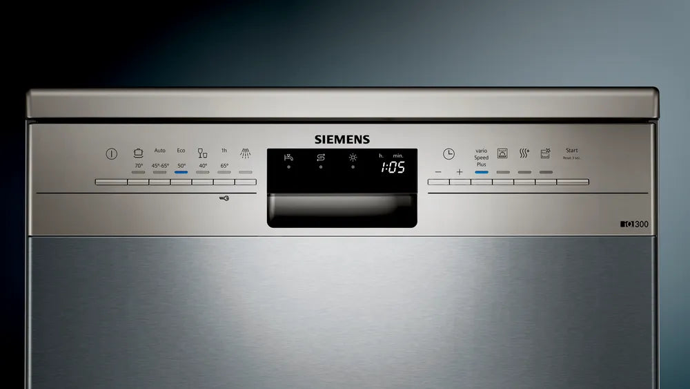 Siemens iQ300 free-standing dishwasher 60 cm silver inox SN236I01KI