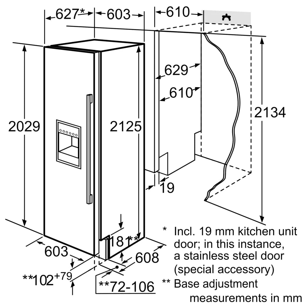 Siemens iQ700 Built-in freezer 212.5 x 60.3 cm FI24DP32