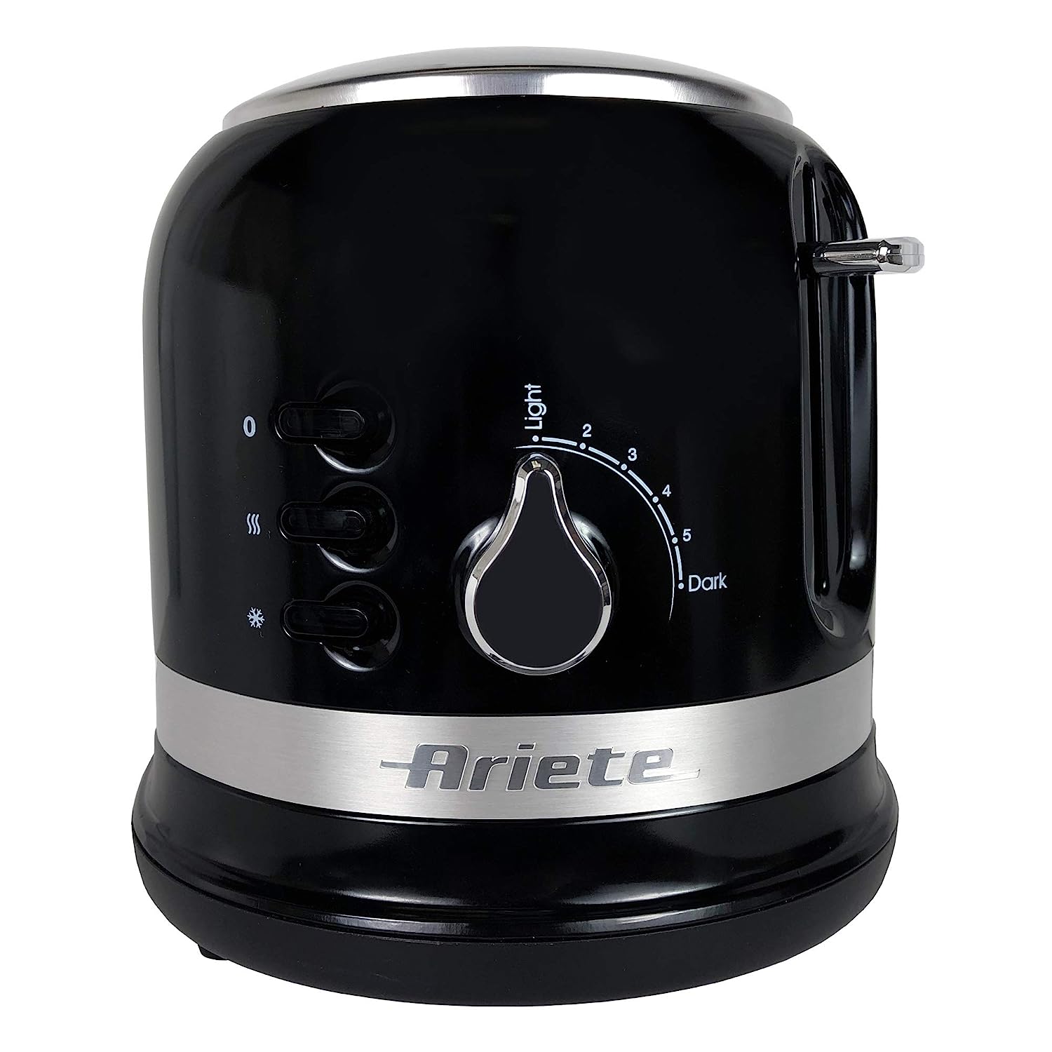 Ariete 0149B Moderna 2 Slice Toaster, Defrost, Heating & Cooking Function, Black
