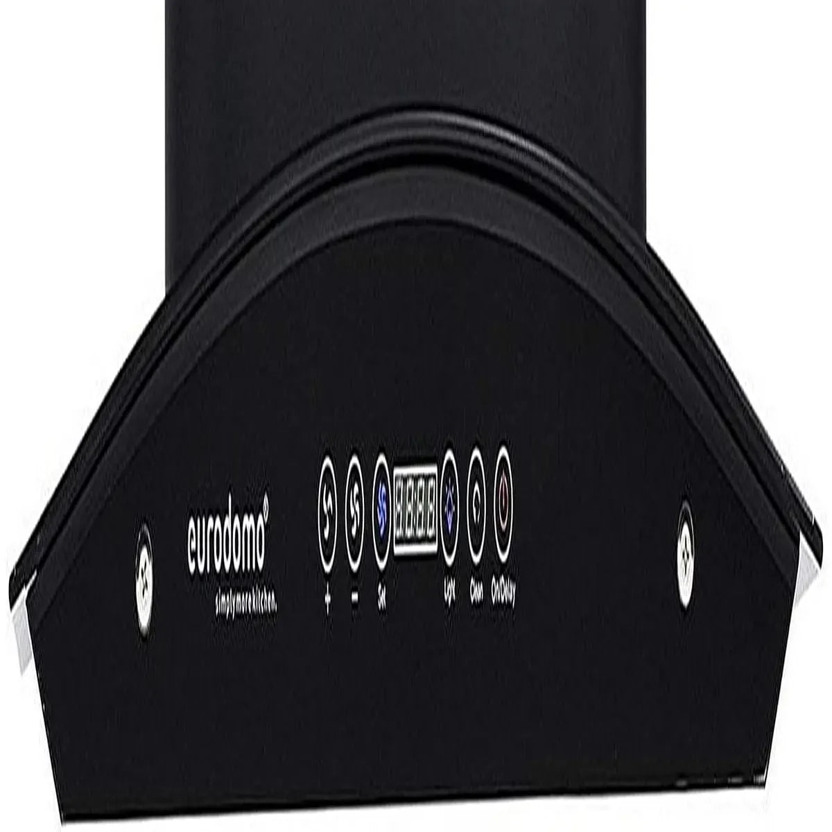 Eurodomo 60 cm 1200 m3/hr Auto-Clean curved glass Kitchen Chimney (Hood Classy HC TC 60, BF, Touch Control, BK)