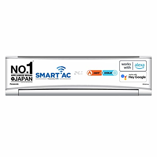 Panasonic 2 Ton 3 Star Hot and Cold Wi-Fi Inverter Smart Split AC (Copper, 7 in 1 Convertible with additional AI Mode, Twin Cool, PM 0.1 Air Purification, CS/CU-KZ24ZKYF, 2023 Model, White)