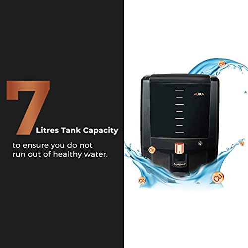 Aquaguard Aura UV+UF 7L storage water purifier,suitable for Municipal water(TDS below 200ppm)with Pa (Not Suitable for Borewell or tanker water)
