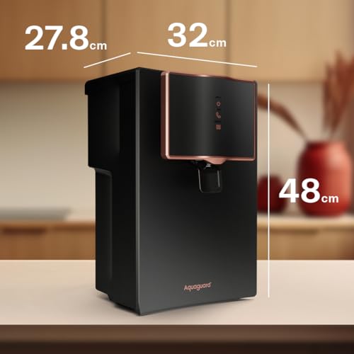 Aquaguard Marvel NXT 8-Stage UV+UF+Active Copper, Stainless Steel Tank Water Purifier | Suitable for Municipal Water (TDS <200 ppm) | Not Suitable for Borewell/Tanker Water (TDS >200 ppm)