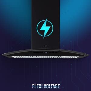 Elica iSMART 5 STAR Performance 90 cm Chimney with Inverter Technology and LTW (iSMART GLACE TRIM BF LTW 903 NERO)