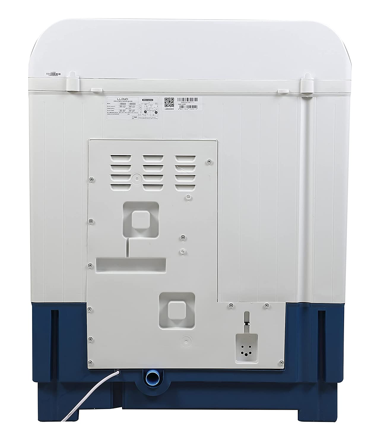 Lloyd Havells-Lloyd 8 Kg 5 Star Semi-Automatic Top Load Washing Machine (LWMS80BDB Blue, Active Soak)