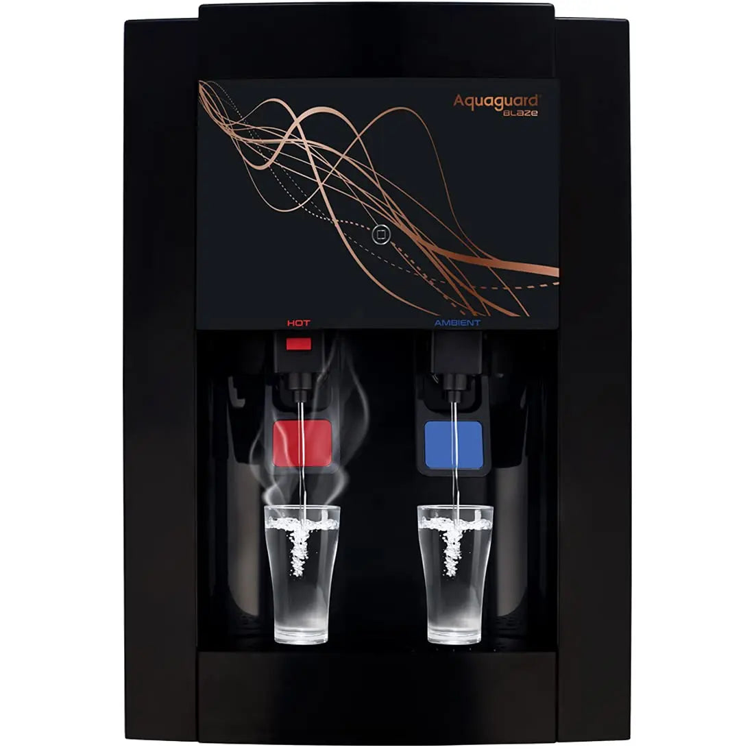Eureka Forbes Aquaguard Blaze RO+Stainless Steel+HOT+Ambient+Active Copper Technology Water Purifier (Black)