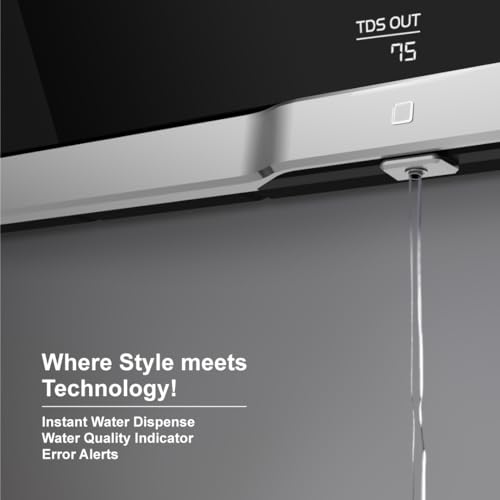 Aquaguard Slim Glass UV Bar Inline Water Purifier | Instant | Water Quality Indication | Active Copper Tech | Suitable for Municipal Water, Not Suitable for Borewell/Tanker Water