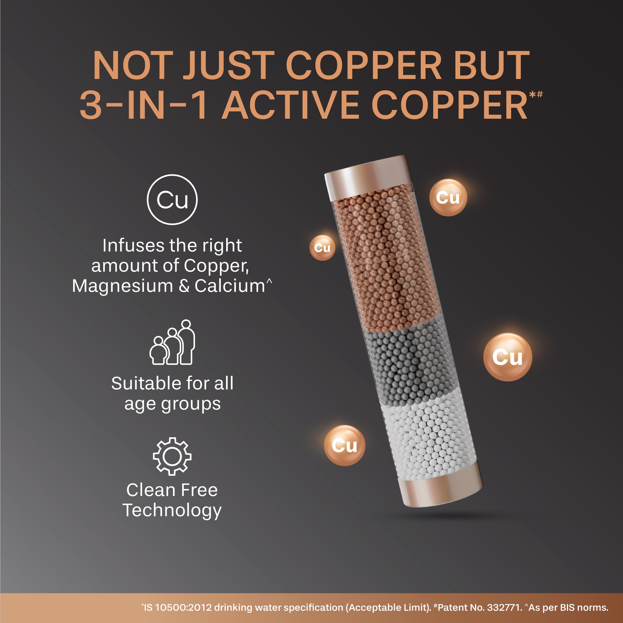 Aquaguard Neo 9-Stage Active Copper Tech Water Purifier | Taste Adjuster | RO+UV+Active Copper Tech | Inbuilt Zero Pressure Pump | Free Service Plan worth ₹2500 | Suitable for all Water Sourc