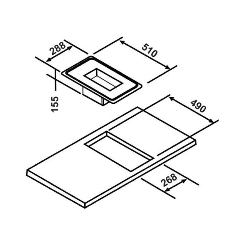 Hafele SAUVE 01 30cm Built-In Deep Fryer with Knob Control