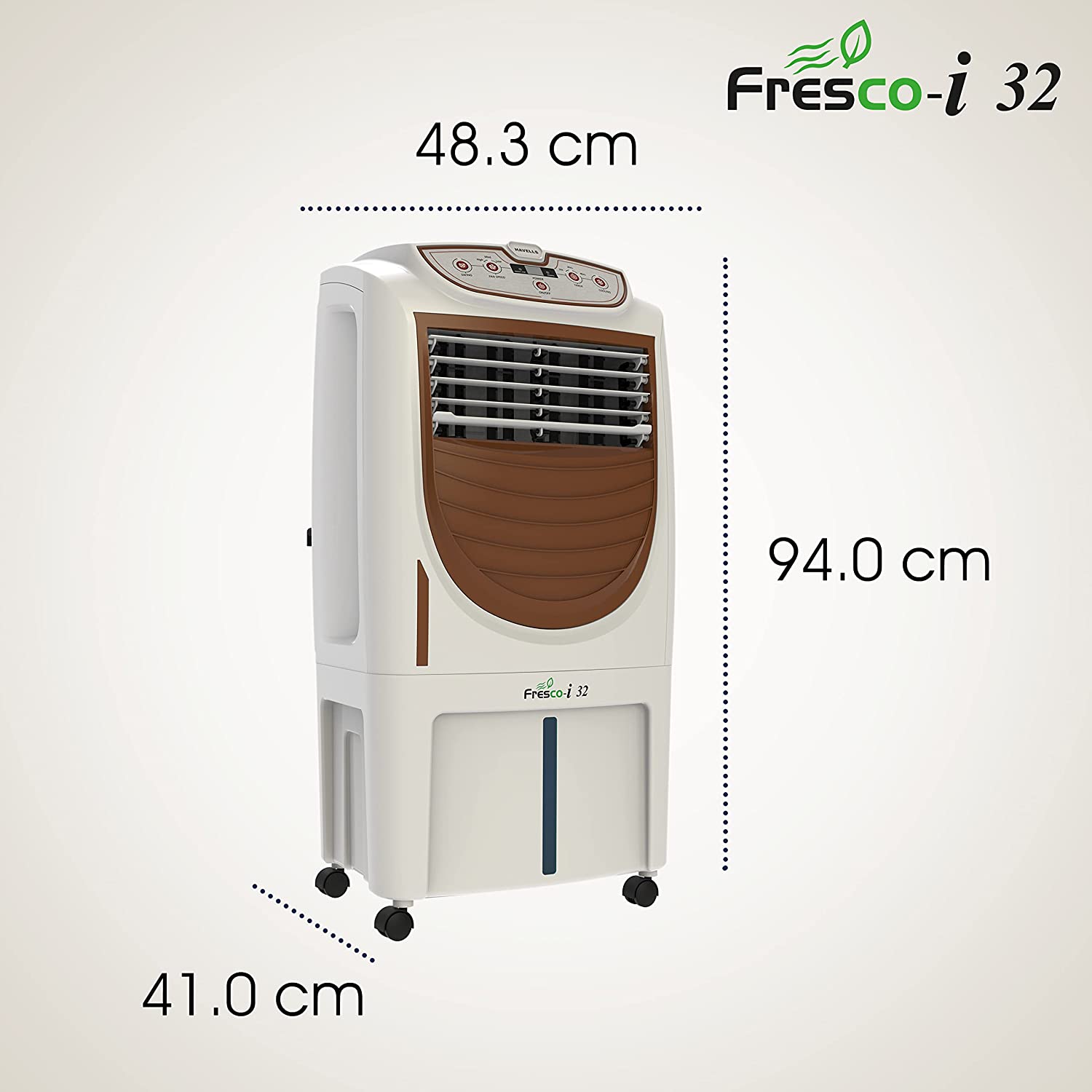 Havells Fresco-i 32 Litres Personal Air Cooler White-Brown