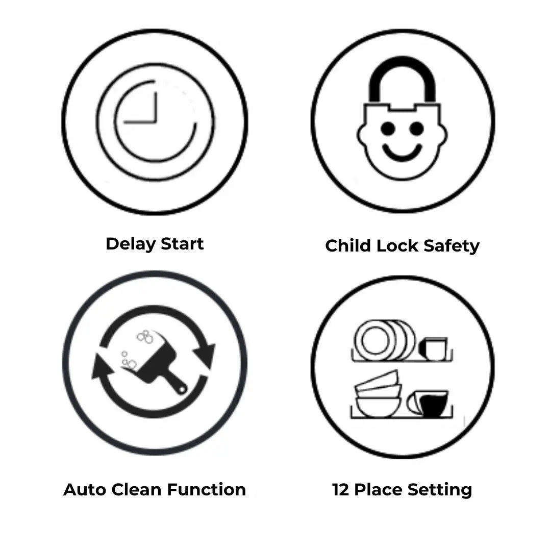 Hindware Dishwasher EMILIO 12 Place Settings Silver