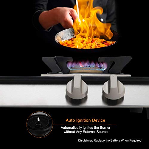 Kaff Stainless Steel 2 Burner Cooktop (KC 60 2B AI SS S/B, Silver)