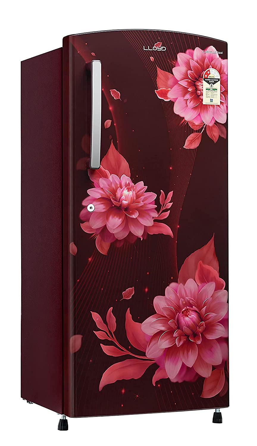 LLYOD Havells 200 L 3 Star Refrigerator Gldf213Sbwt2Pb Begonia Wine