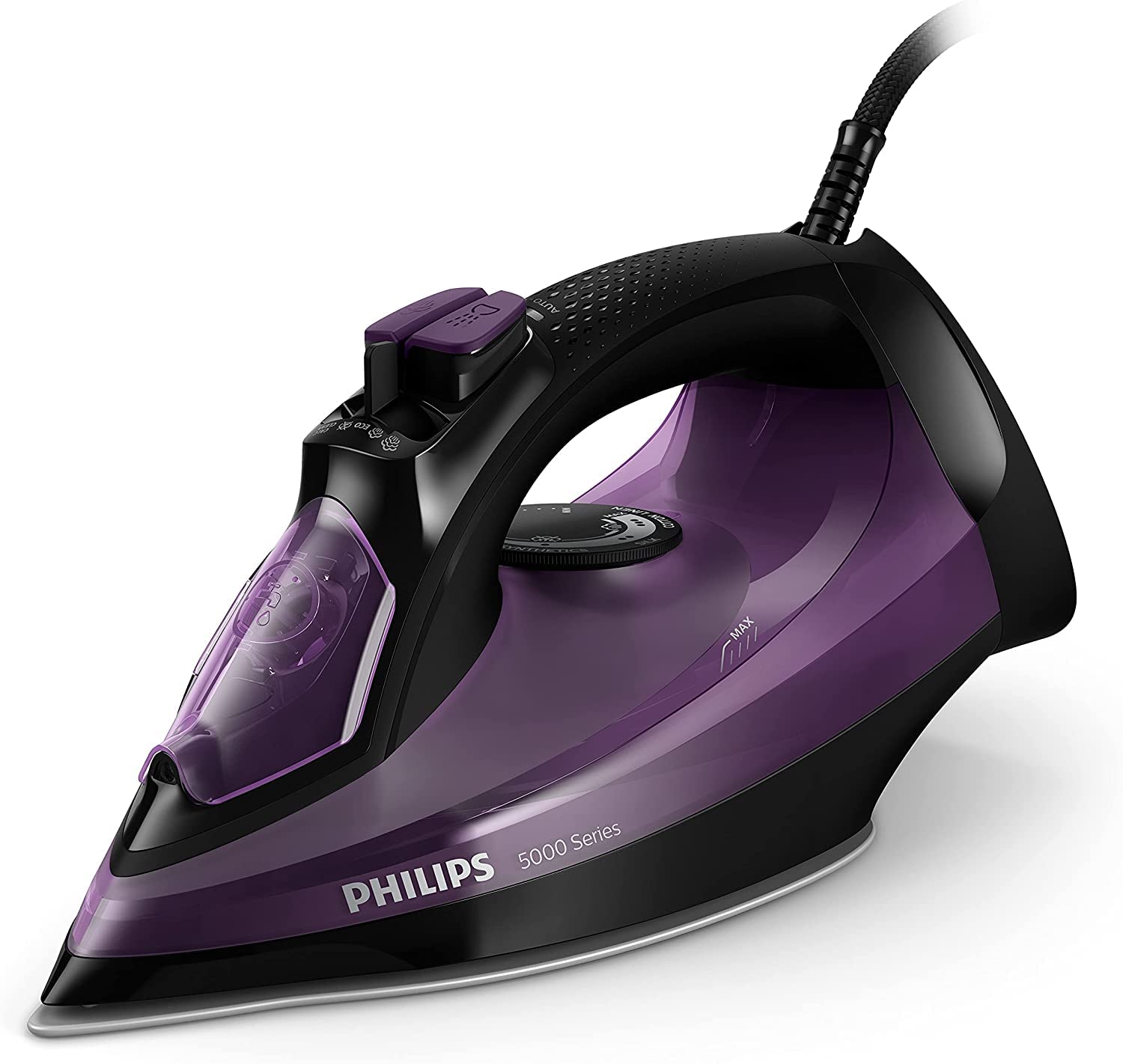 Philips Steam Iron with SteamGlide Plus Soleplate (Black) 2400 Watt - DST5030/80