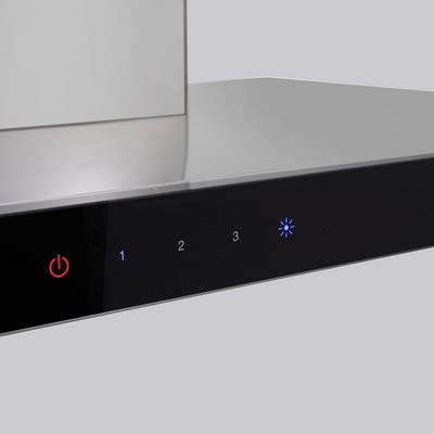 க்ளென் எலக்ட்ரிக் கிச்சன் சிம்னி டச் சென்சார் 60 செ.மீ 6056 SX TS 1000 m3/h - ஸ்டெயின்லெஸ் ஸ்டீல்